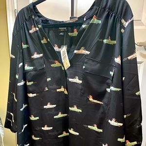 Torrid Harper Freeway Frenchies Blouse - Size 3